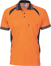 DNC Cool-Breeze Contrast Mesh Polo - short sleeve (3901)